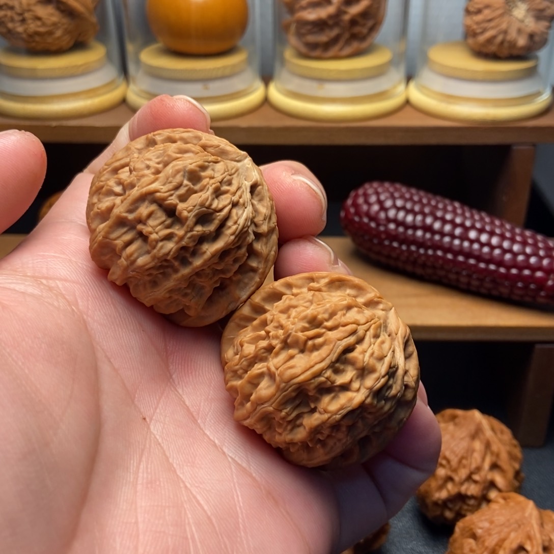 吊坠文玩核桃41全品白狮子