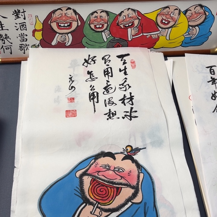 国画纯手绘禅意画作品