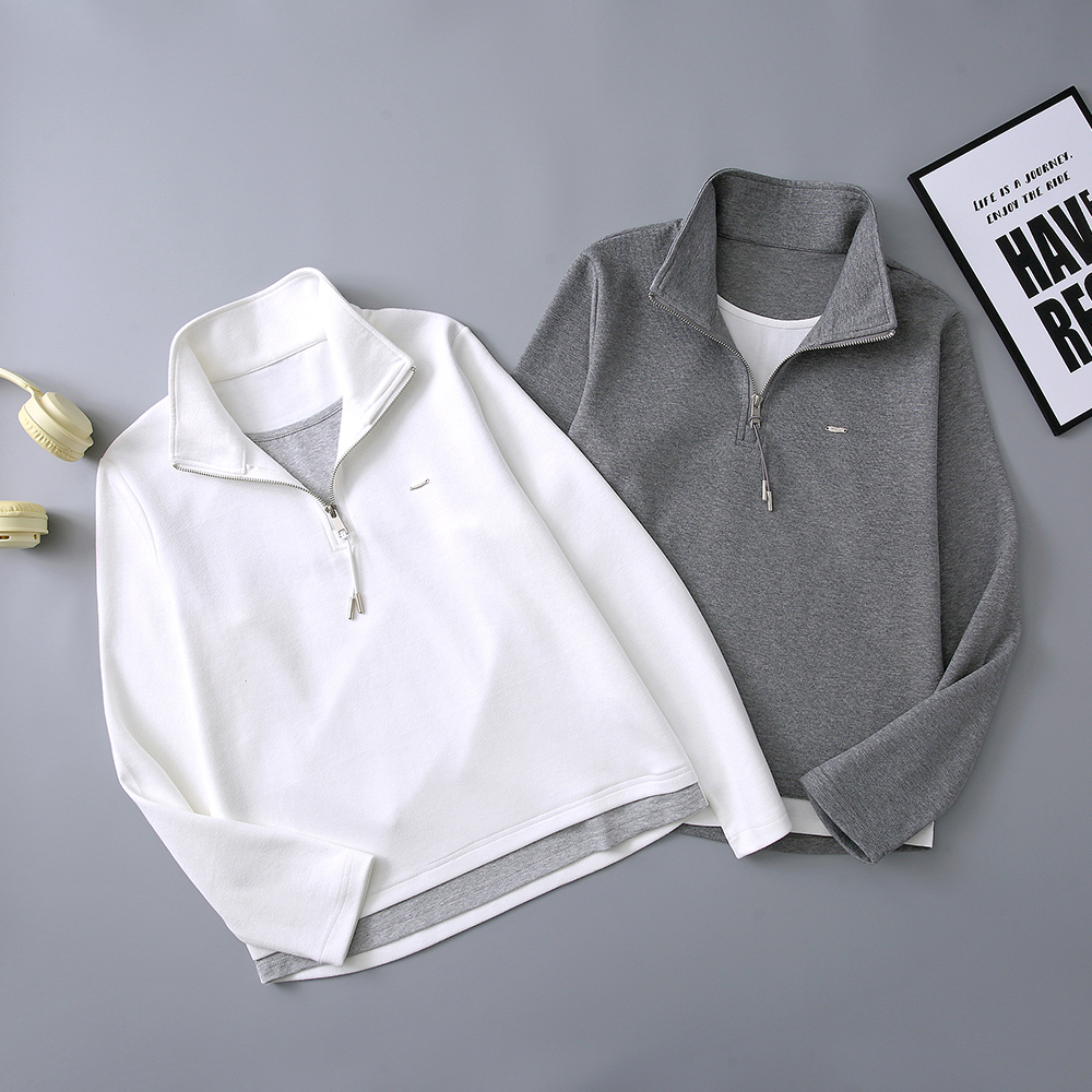 初高中生女童高领卫衣秋装2025新款洋气大童休闲长袖纯色上衣女孩