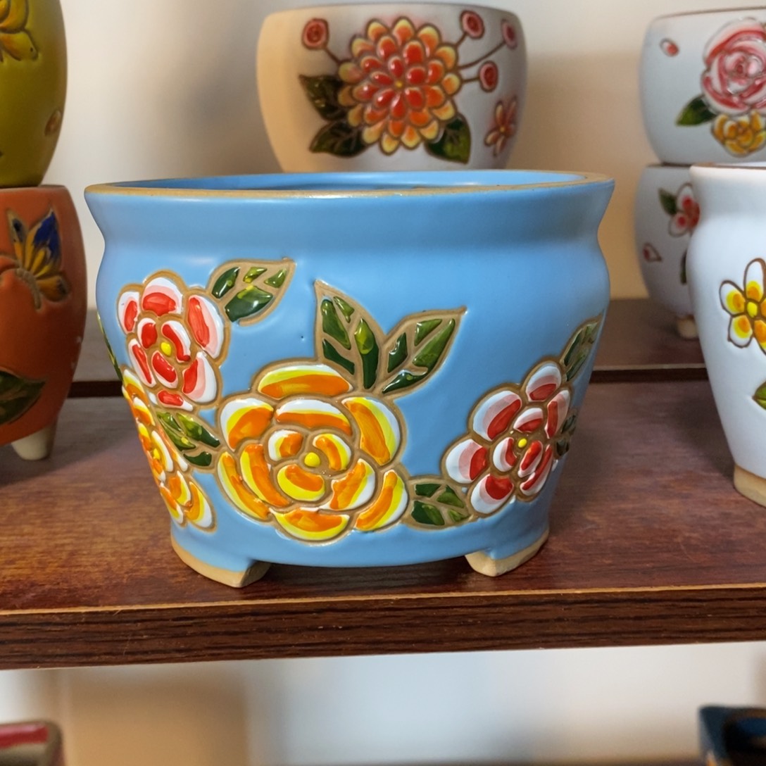 红陶韩式多肉植物花盆