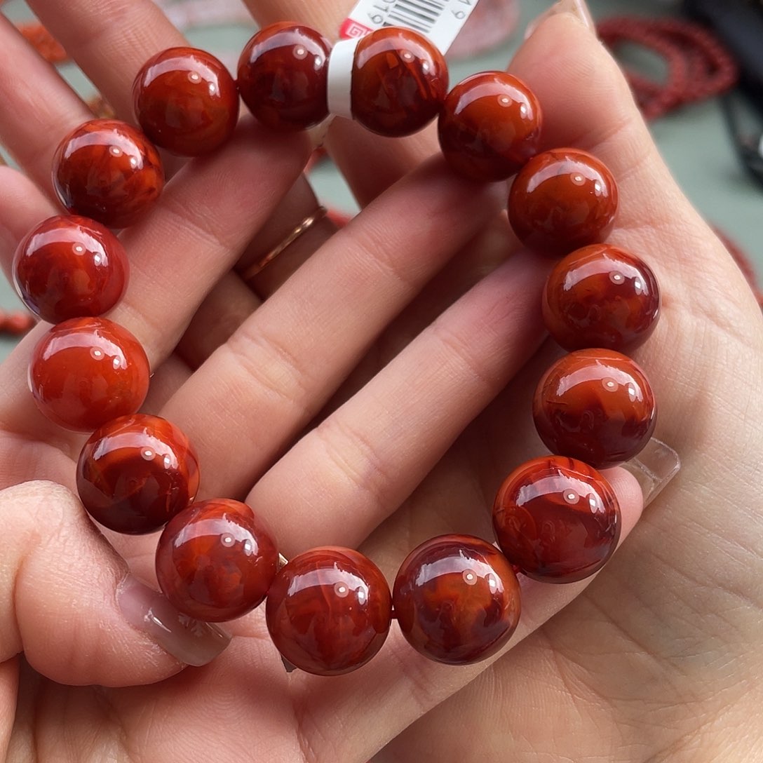 南红玛瑙手链未镶嵌五**斓