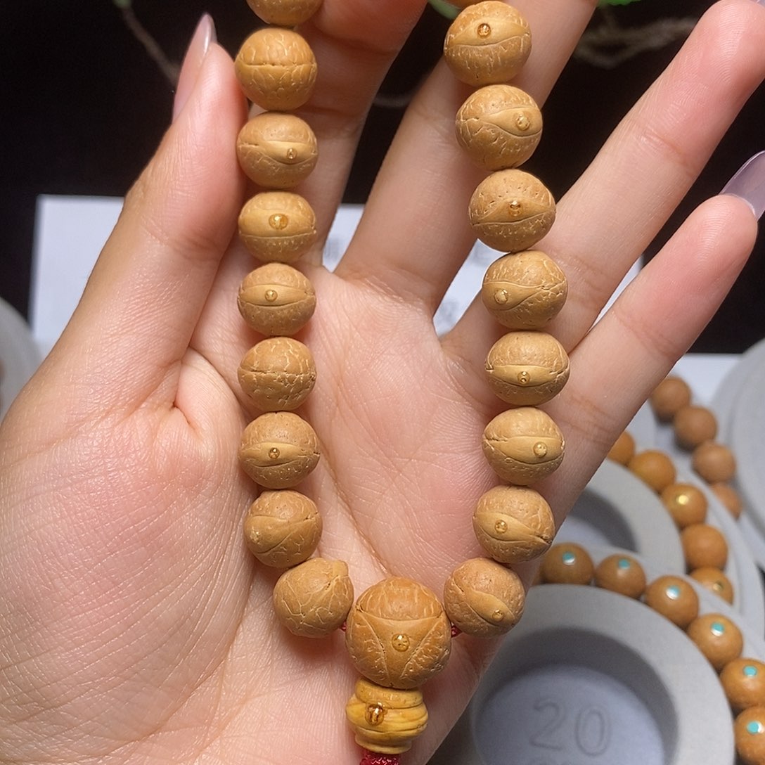 凤眼菩提吊坠手串