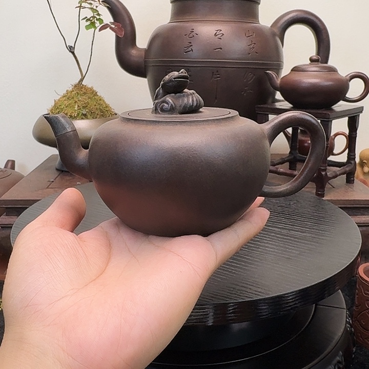 修***士茶壶紫砂老紫砂壶 清