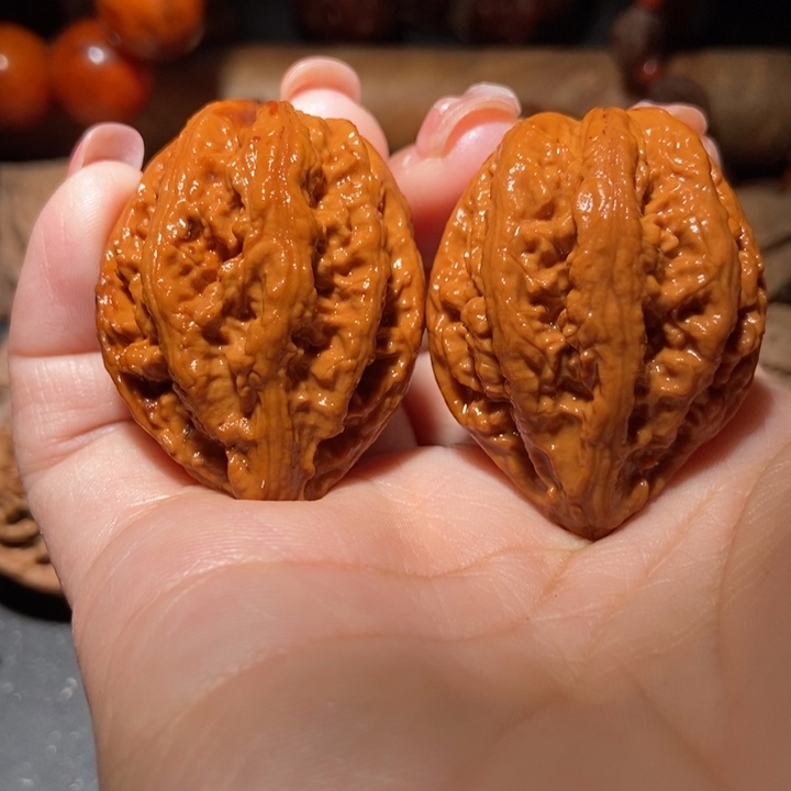 把件文玩核桃东北楸子小雪14