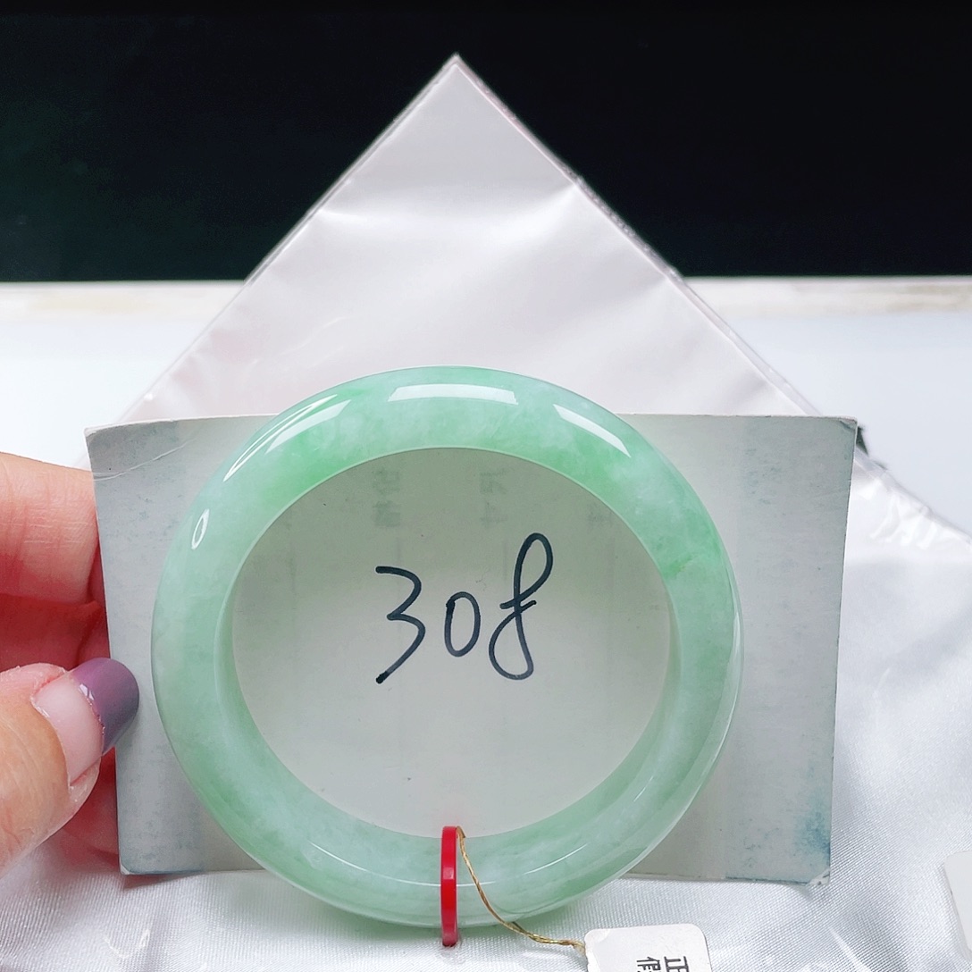 翡翠未镶嵌手镯缅甸翡翠52+