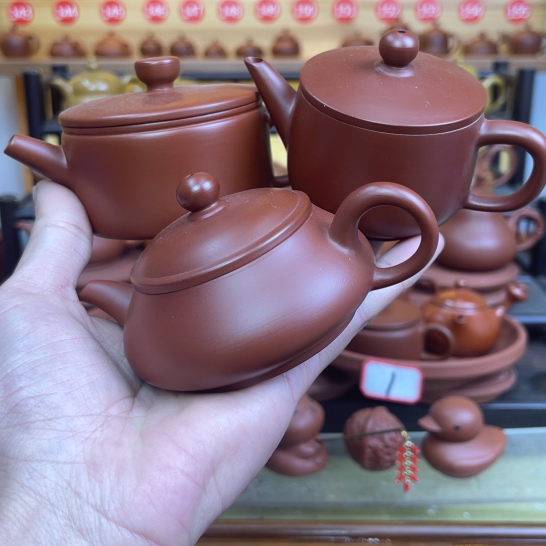 格*（闪购）紫砂壶潮州手拉壶汉瓦明炉扁汉瓦