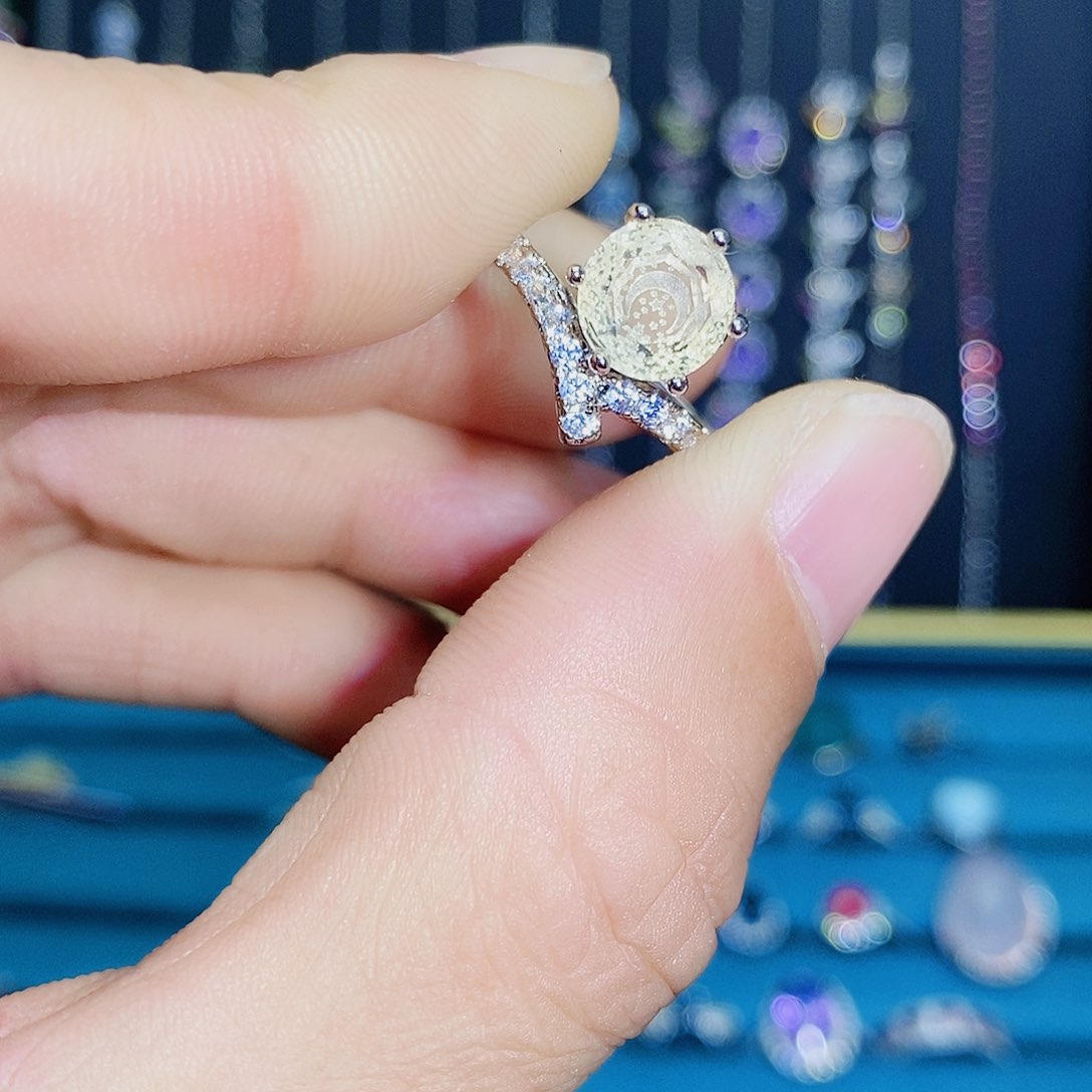 紫晶珠宝半成品银S925镶嵌