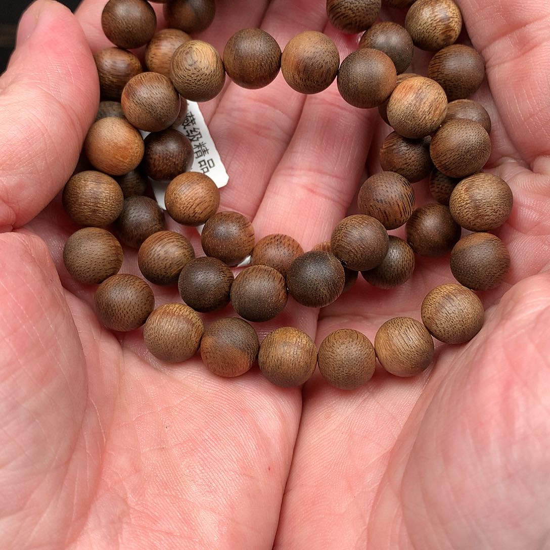 沉香手串无***千越南芽庄白棋