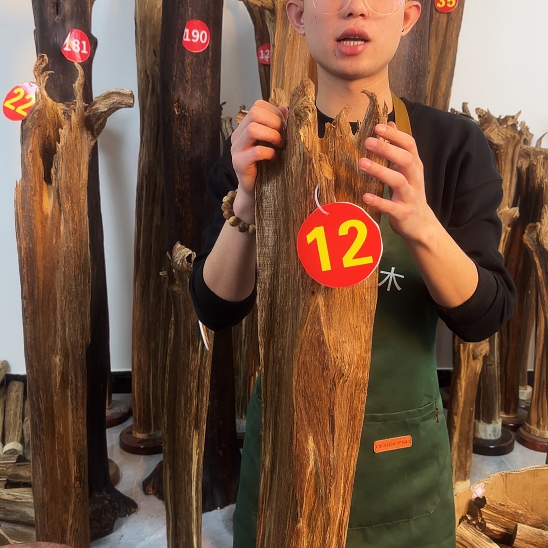 沉香摆件天然沉香原木摆件➕底座