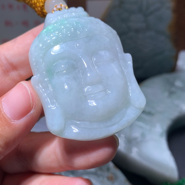 翡翠未镶嵌颈饰保真天然A货翡翠