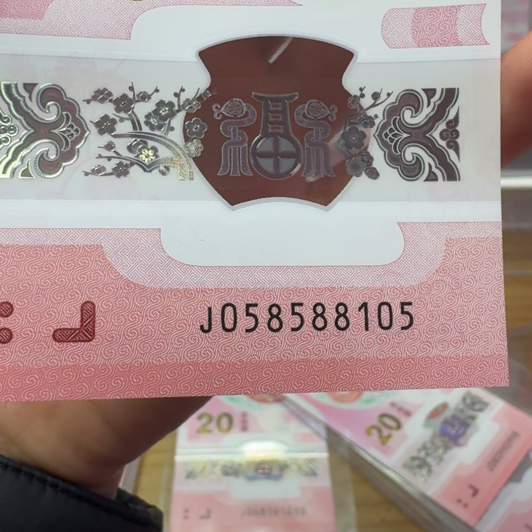 塑料蛇年纪念钞J058588105