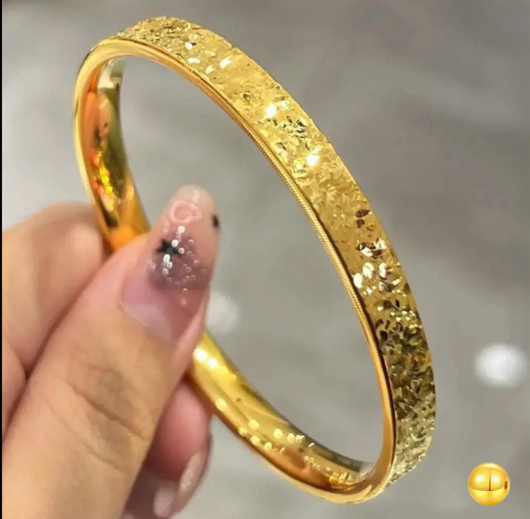 铜合金手镯 合金塑料手镯 金店同款爆闪碎碎冰手镯DIY送女友爱人