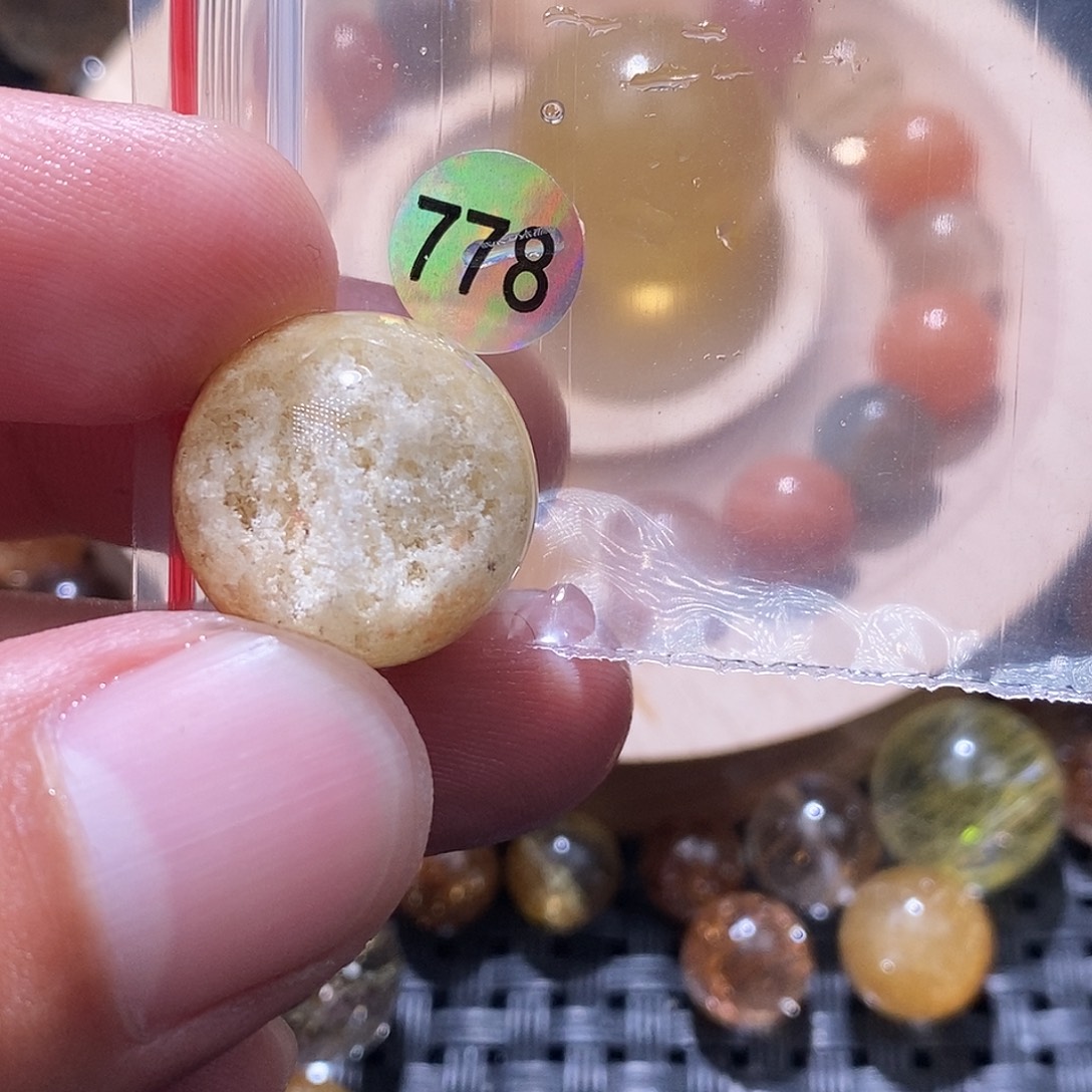 多****手链未镶嵌发晶天然水晶手串