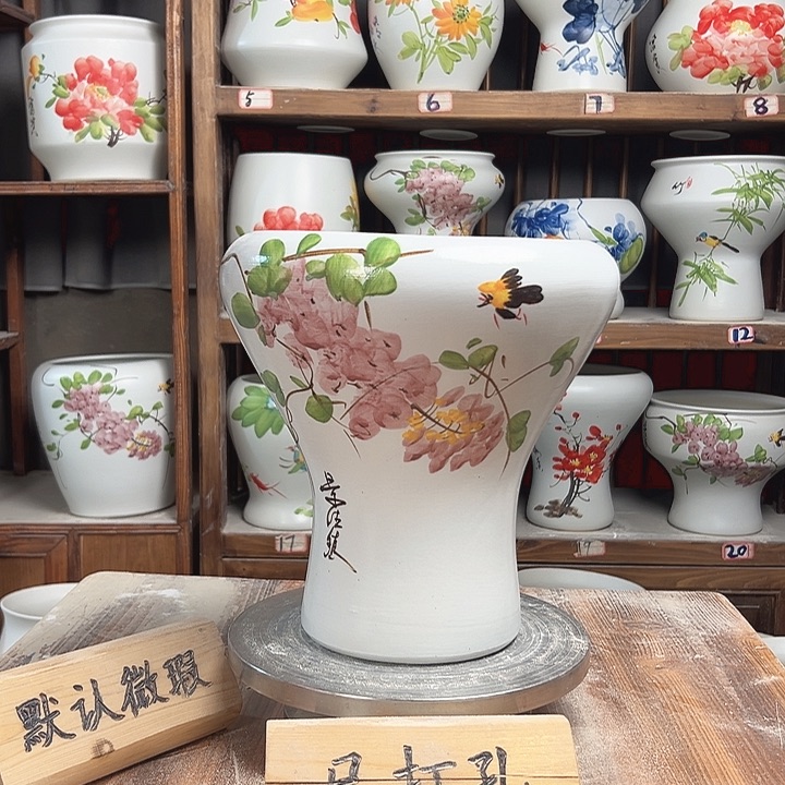 摆件火窝紫藤新款陶瓷