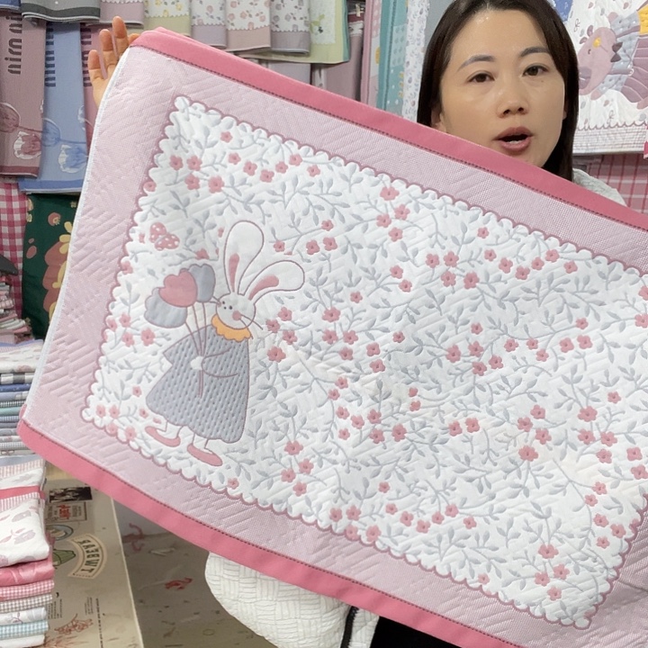 棉特价粉色花园兔