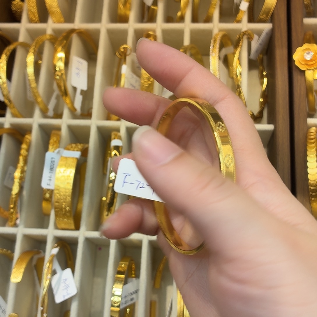 铜合金72-4卡54码强保色发 1 个壹笔壹手镯