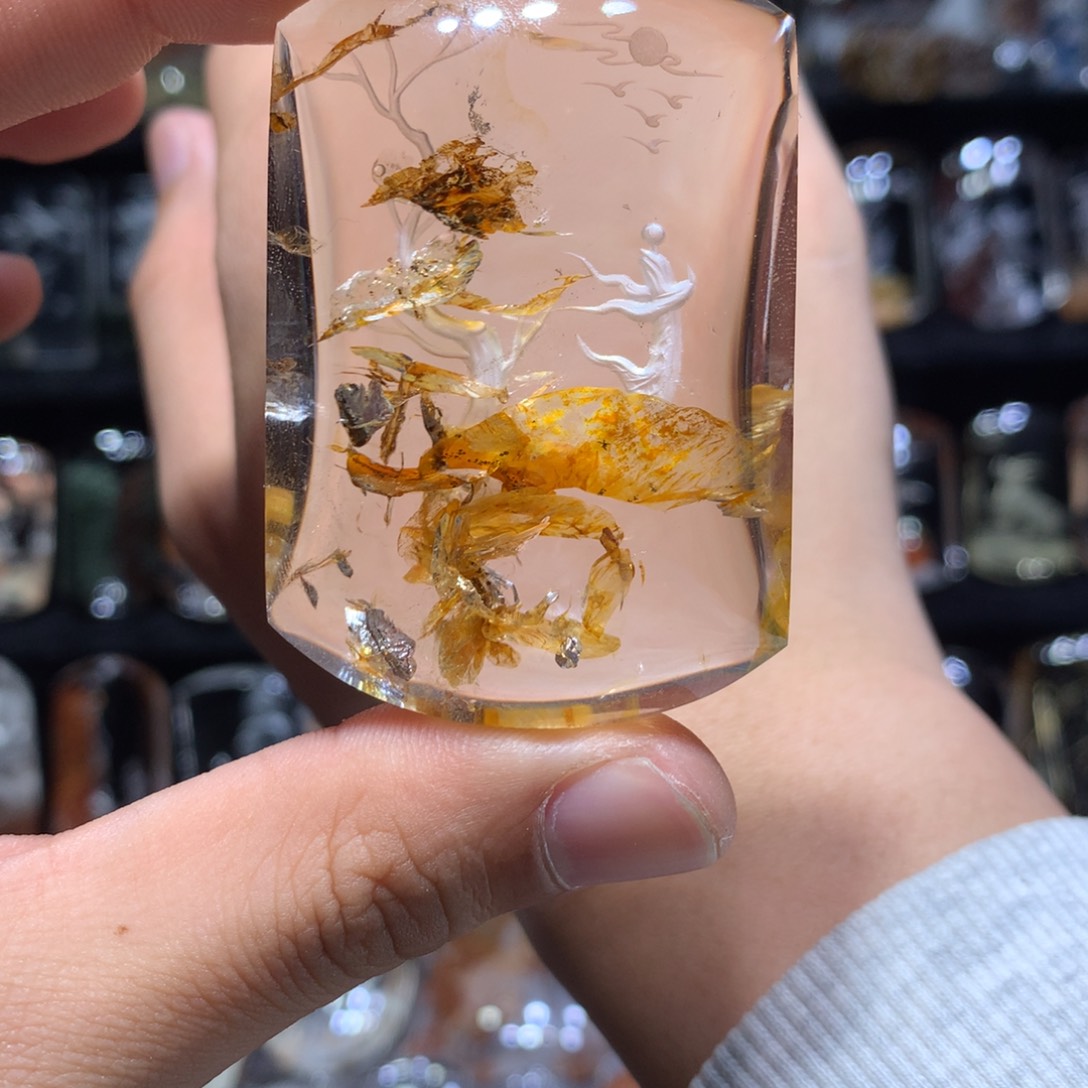 颈饰未镶嵌水晶天然水晶吊坠