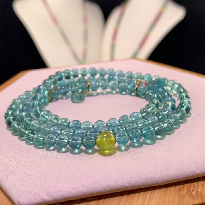 双色碧玺手链未镶嵌