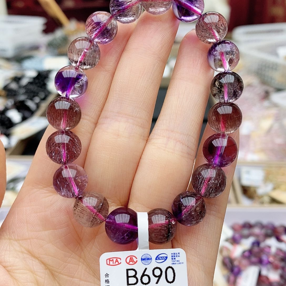 水晶手链未镶嵌B690 超七 10m+