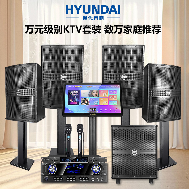 HYUNDAI新款HY-8012一拖四12寸专业高端ktv音响设备一整套