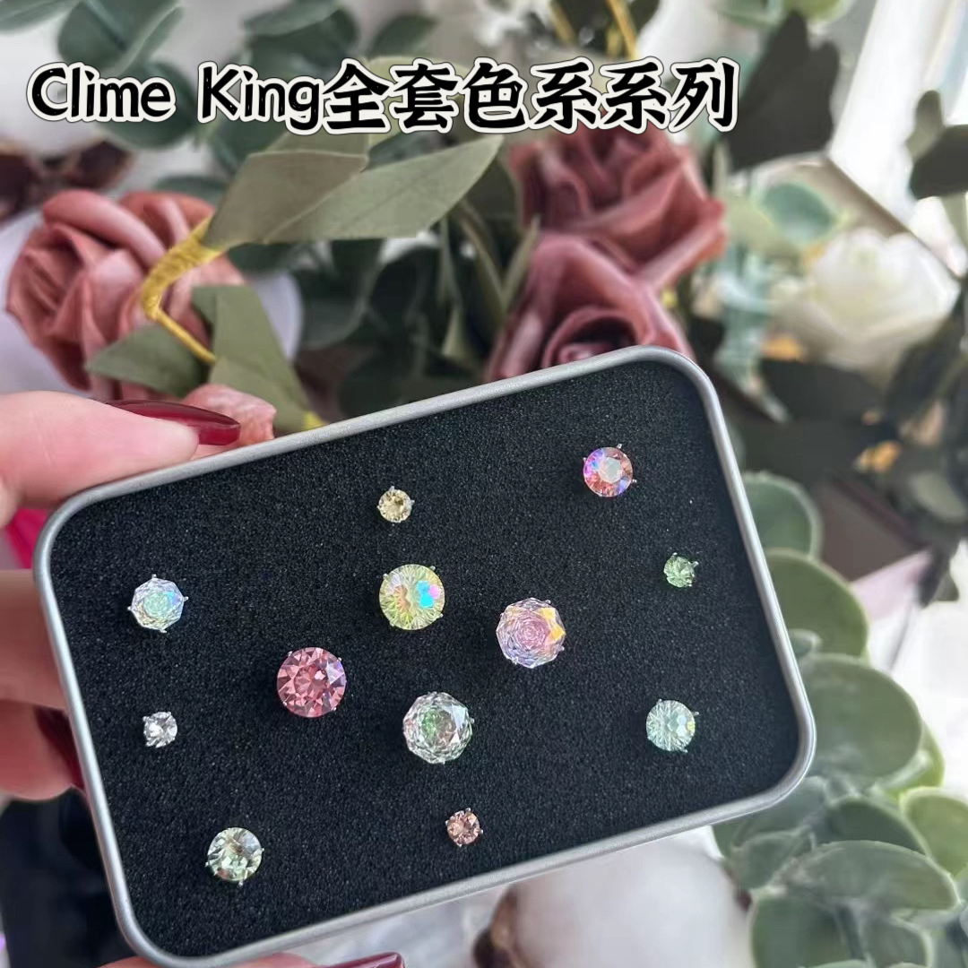 clime king 钛钢耳饰 爆闪华子耳骨钉套盒耳蜗钉钛钢防过敏耳钉