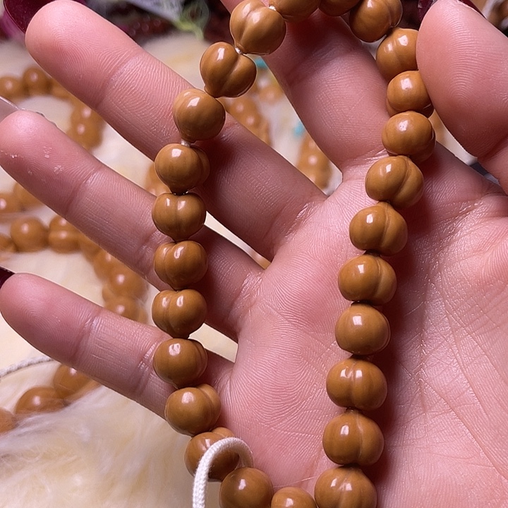 李***y猴头核桃手串10尺寸肌理纹屁桃手串全品无暇