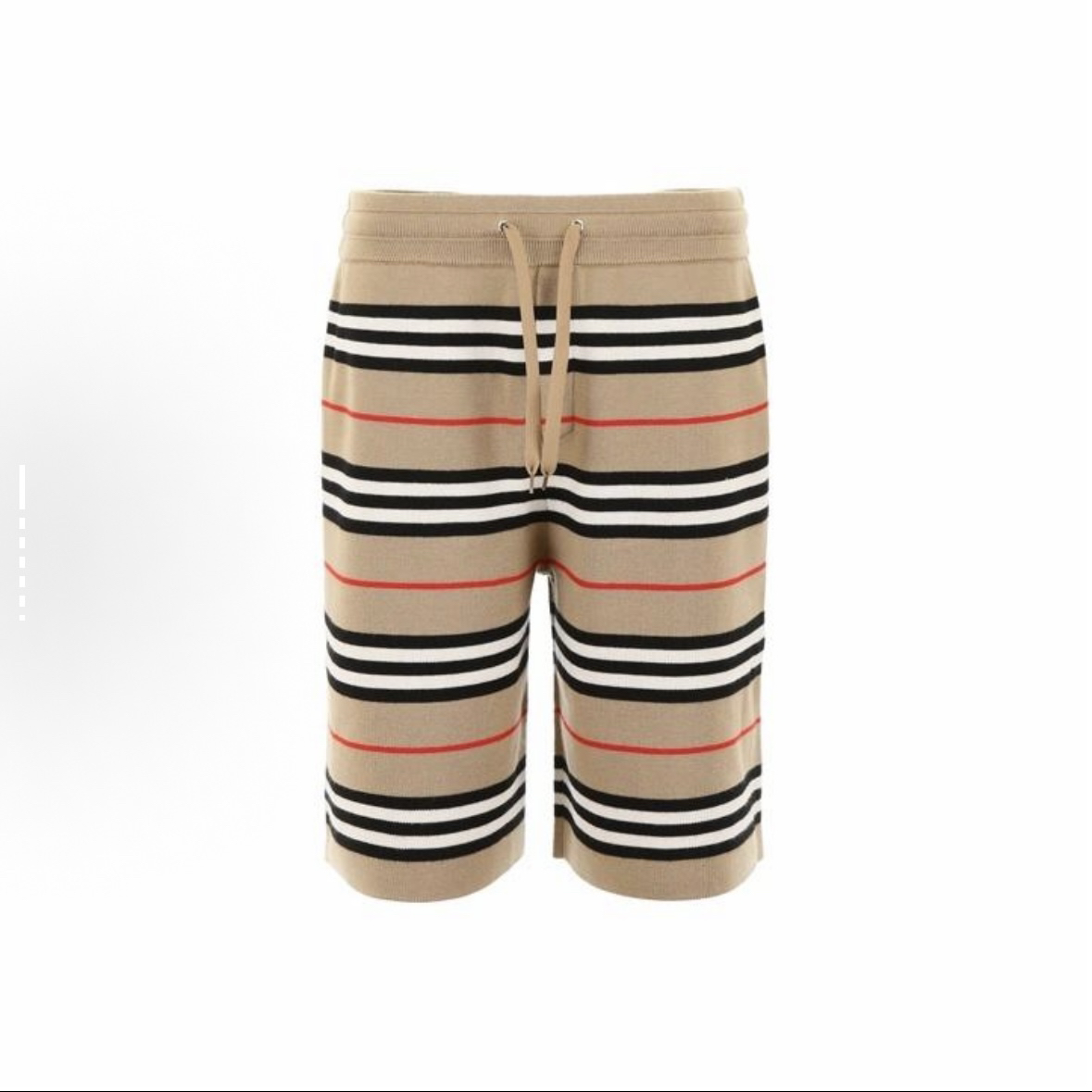 未使用 BURBERRY/博柏利 条纹羊毛针织休闲短裤/M码