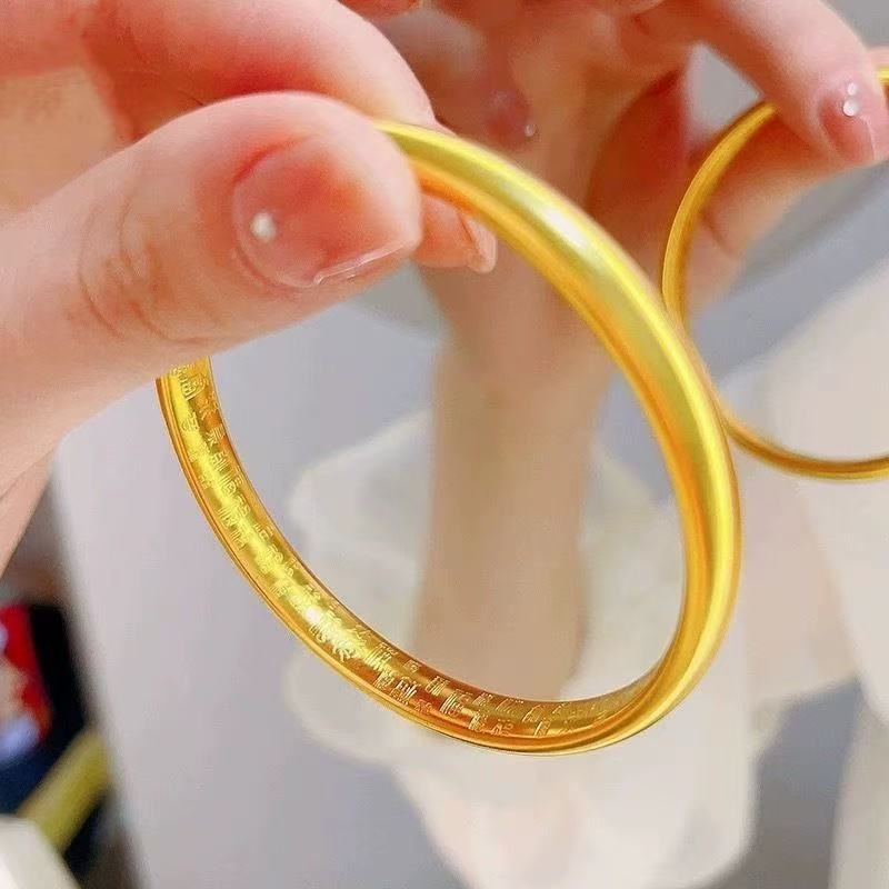 足金999百福泥鳅背手镯时尚经典款