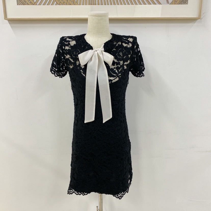 95新 SANDRO 【Sandro 】#桑德罗黑色镂空连衣裙 