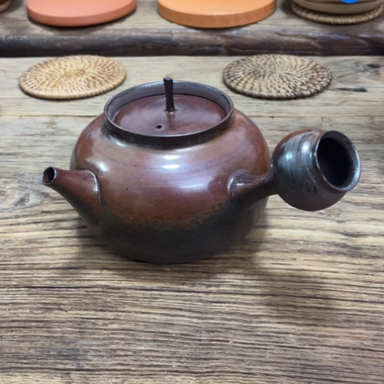 朝*明德园窑变宫灯煮水壶一个