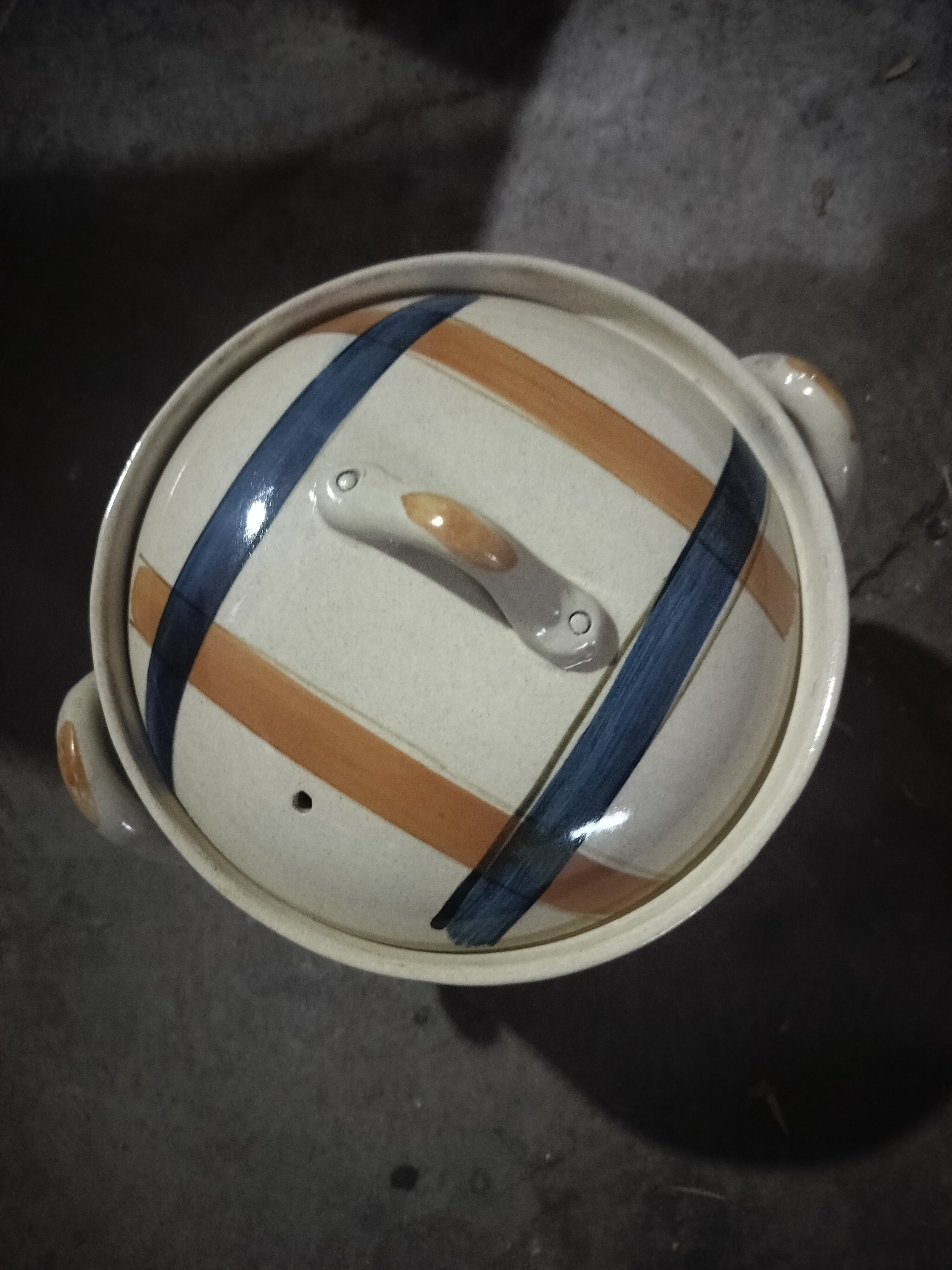 磁州窑陶瓷五厂手绘砂锅