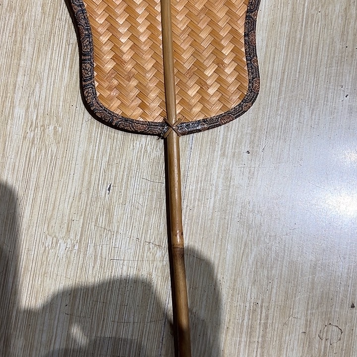 立***豪竹编中古工艺品摆件