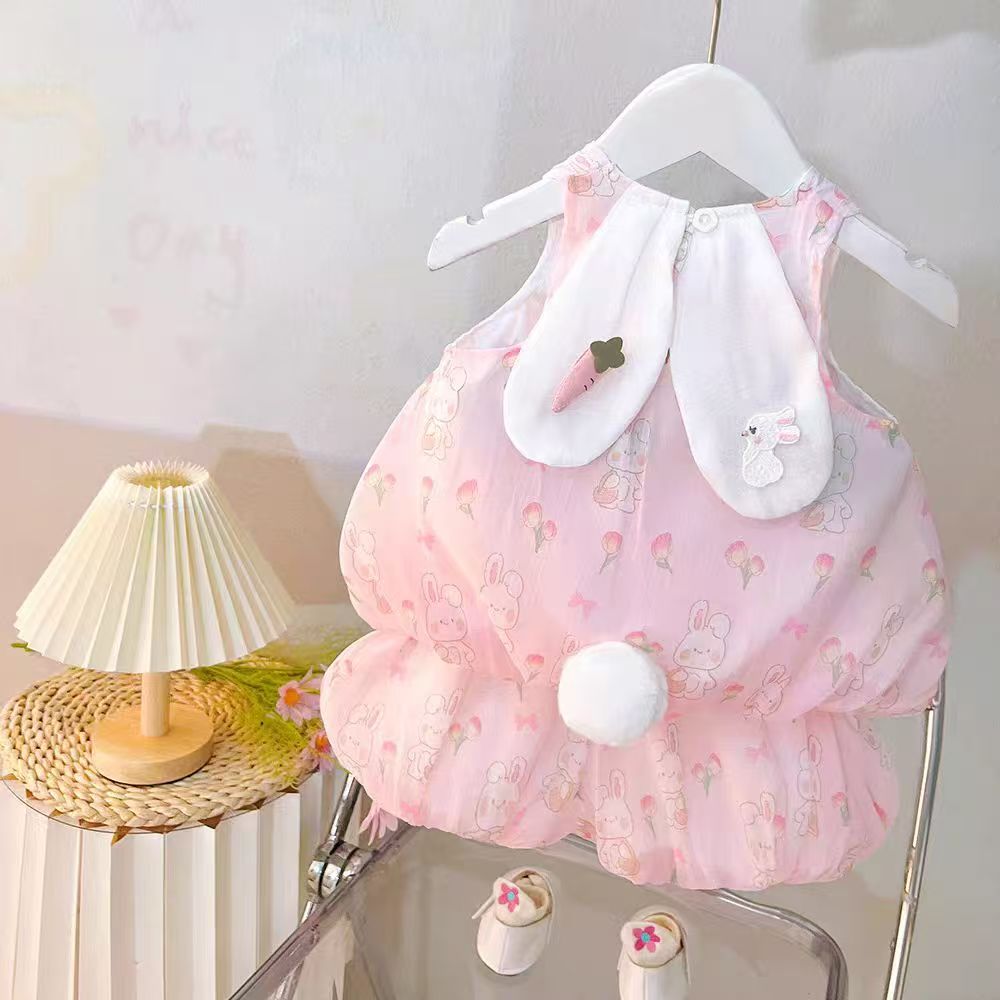 肉肉【直播专属链接】婴幼儿卡通爬服包屁儿童韩版连衣裙