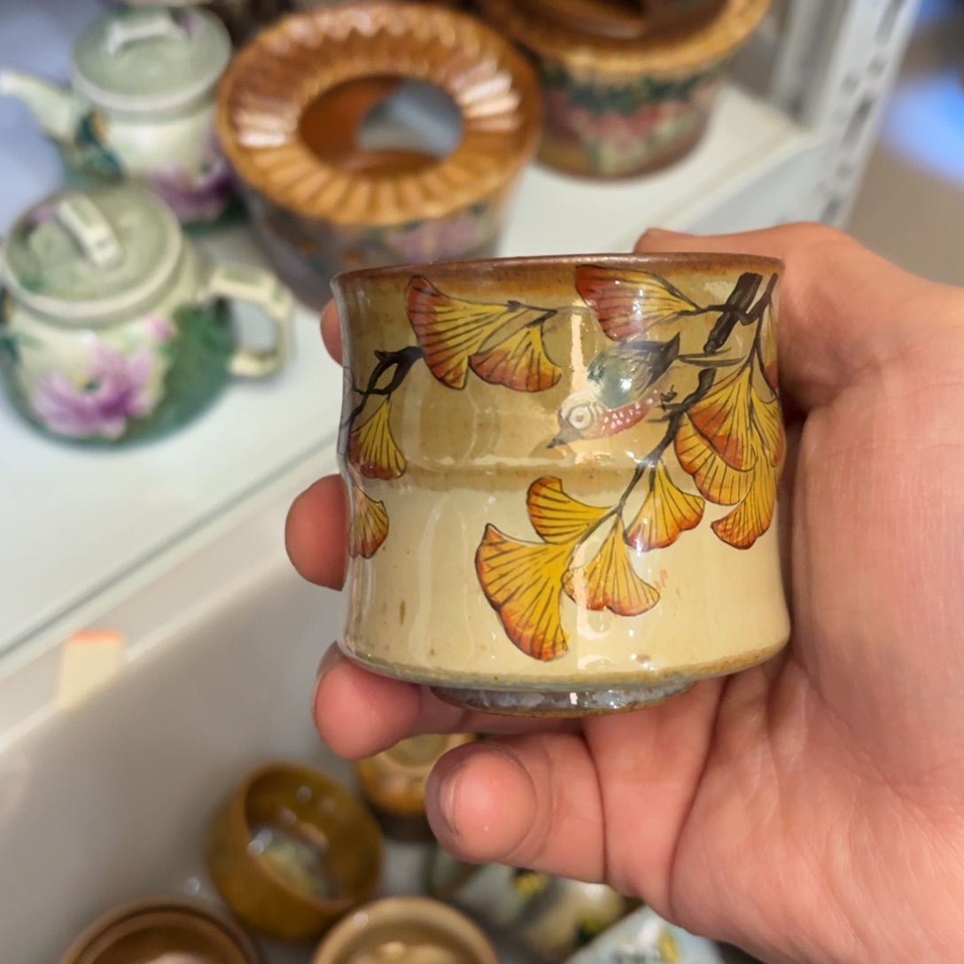 柴烧手工手绘陶瓷