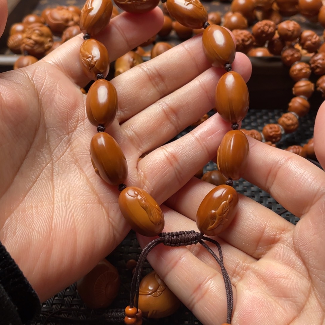 橄榄核手串/手链无项佛