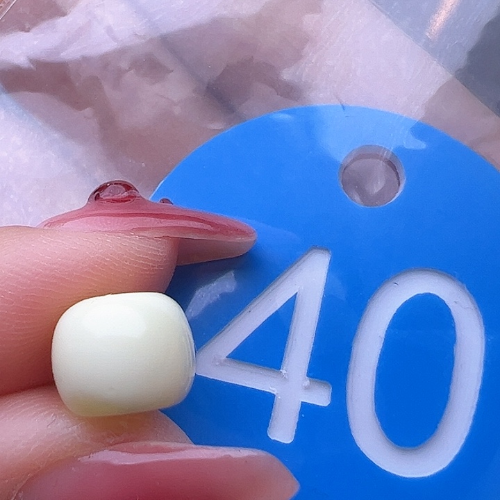 蜜蜡裸石未镶嵌M****爸9mm 白蜡 老型