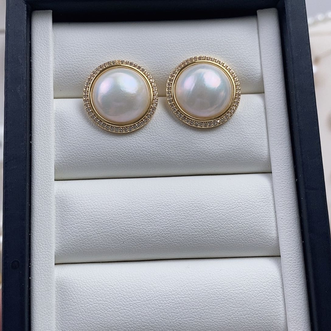 耳饰拼合珍珠（马贝珠）合金1