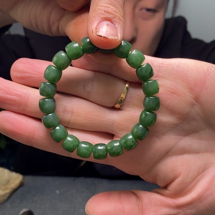 和田玉（碧玉）手链未镶嵌