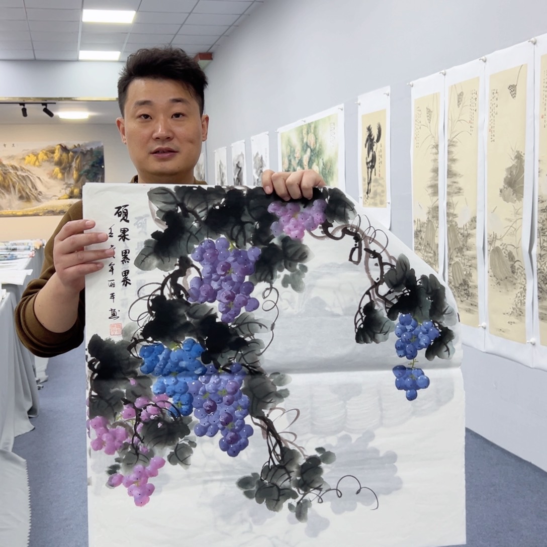 国画国画作品宣纸纯手绘