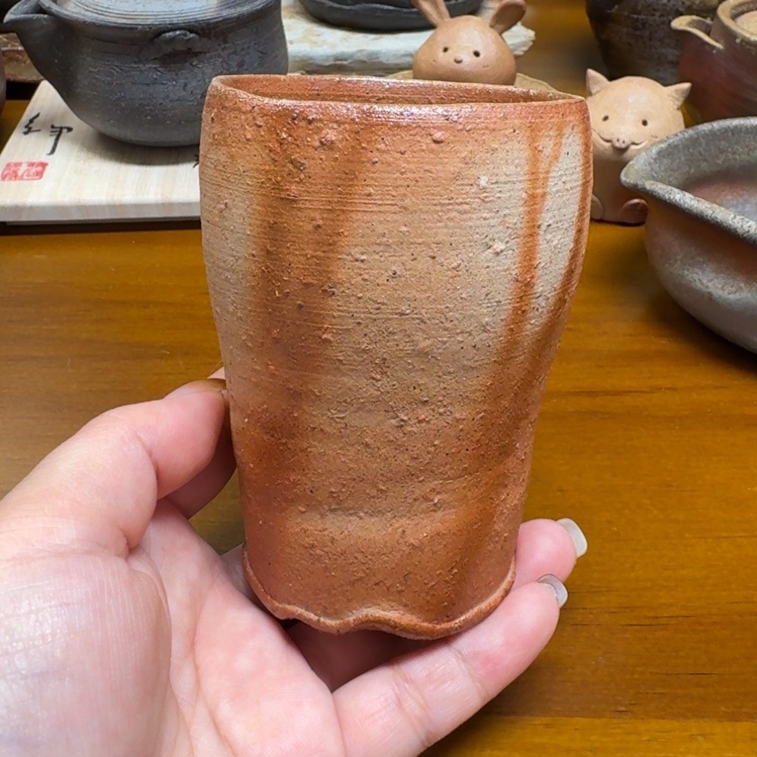 备前烧 松岛弘 绯鞠 杯