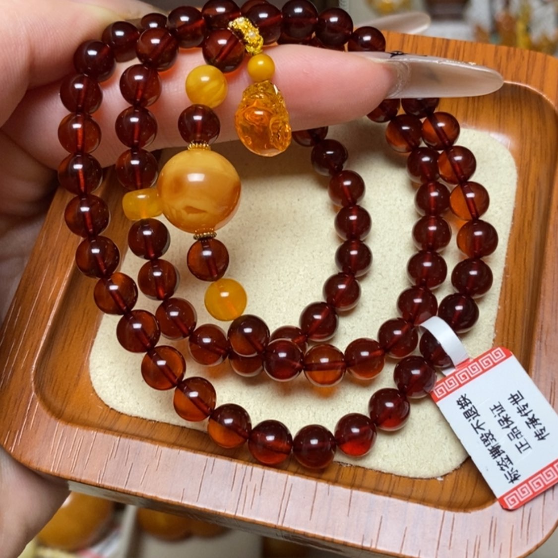 【闪购商品】手链蜜蜡未镶嵌手串