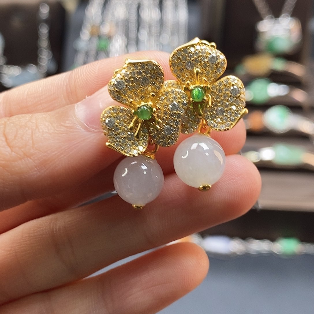 颈饰银S925镶嵌翡翠17760