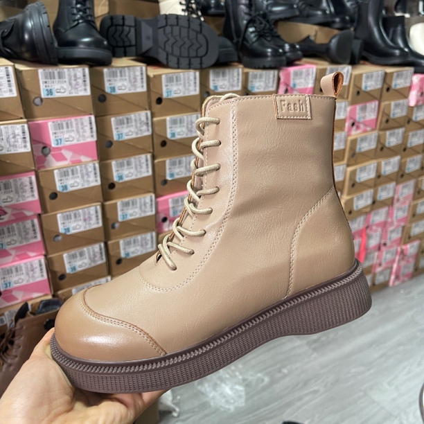 冬季1252加厚绒侧拉链马丁靴女23D