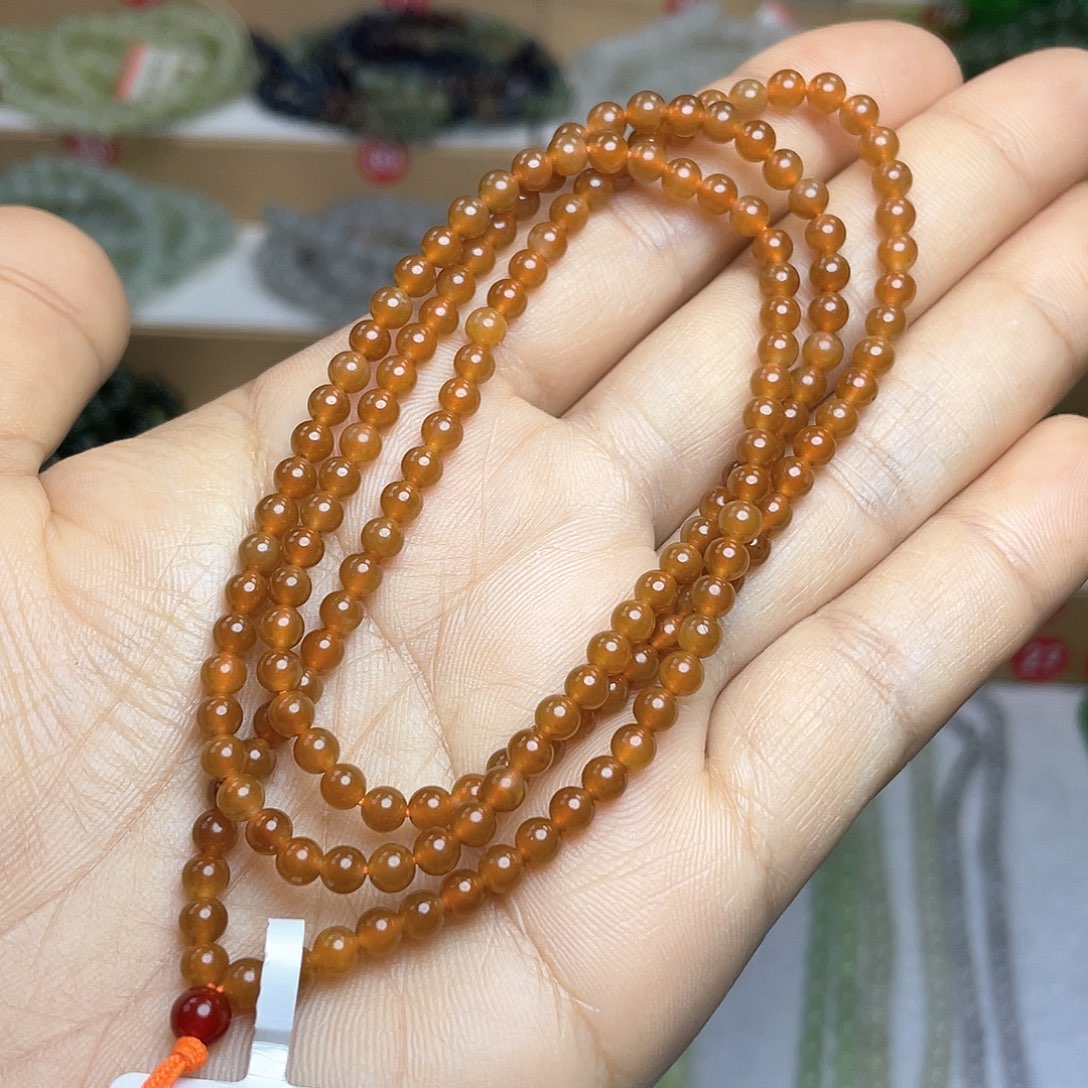 和田玉颈饰未镶嵌4mm