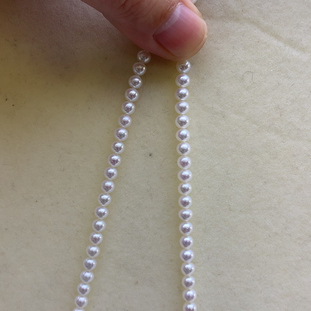 淡水珍珠项链银S925镶嵌呦**鸣