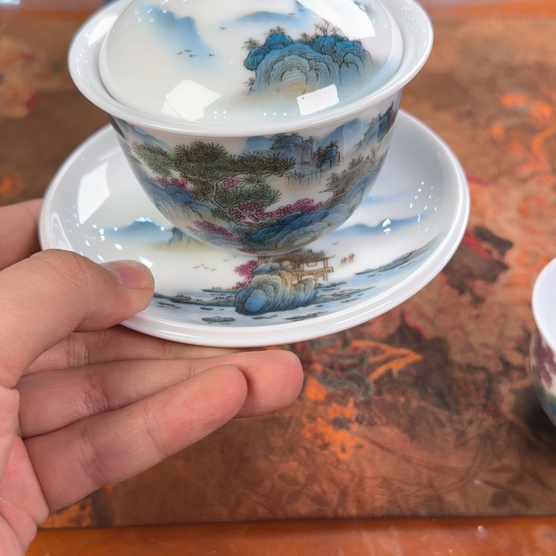 杯子景德镇手工手绘