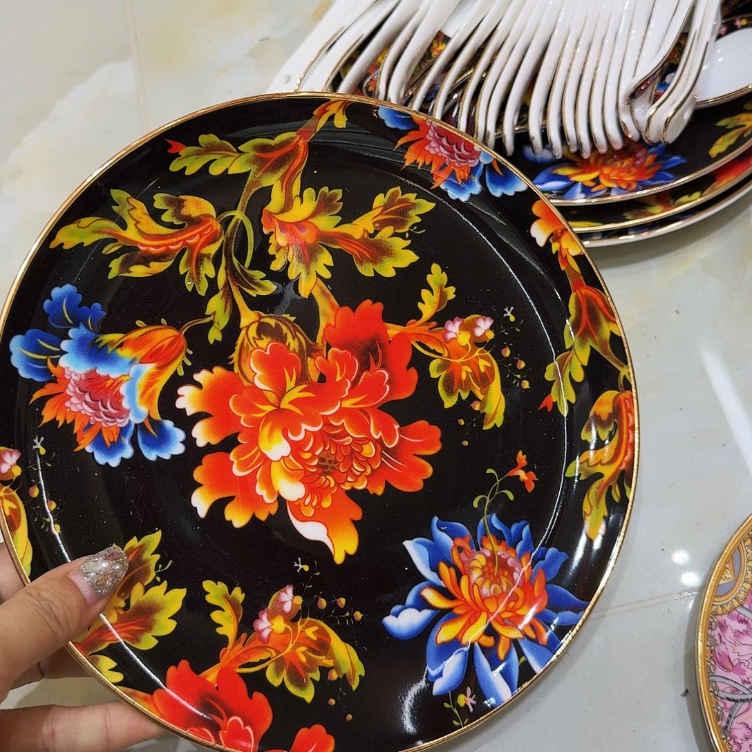 三***姐瓷片骨瓷餐具高骨餐具高温陶瓷