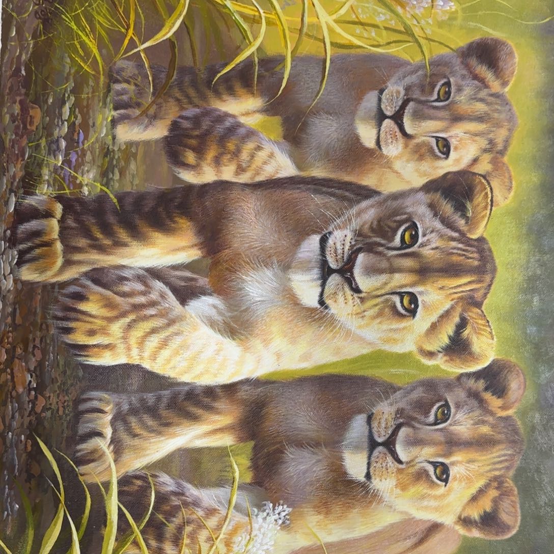 油画一起加油努力