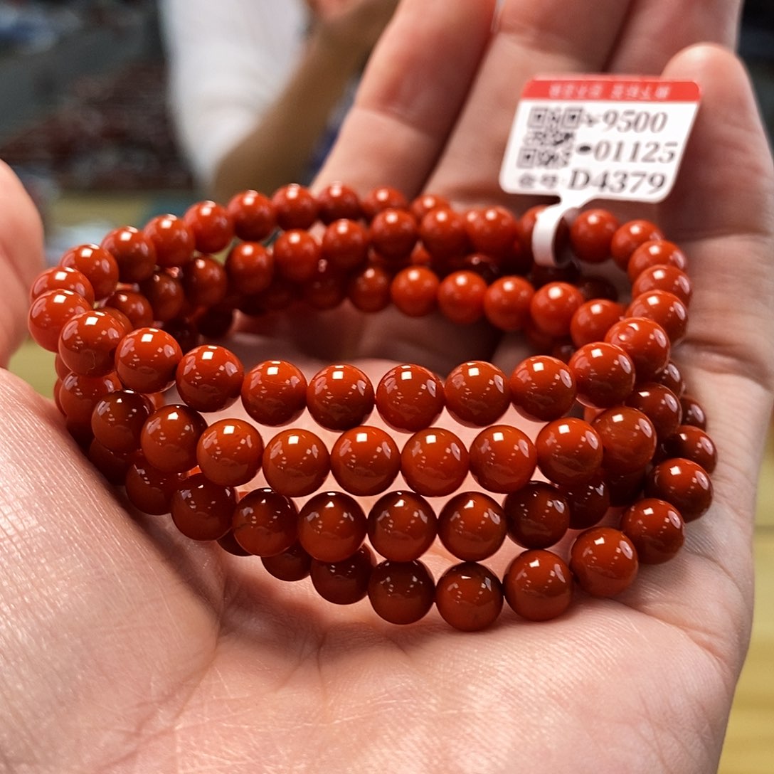 南红玛瑙  6mm  多样性发一未镶嵌