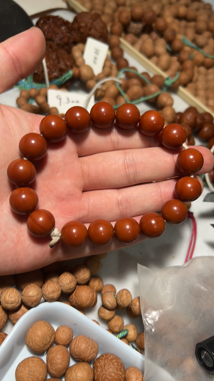 14mm猴头光珠手串